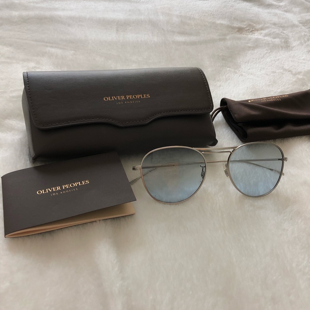Oliver peoples blue tinted sunglasses